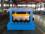 0.8 - 1.2mm Thickness floor decking forming machine Chain Drive